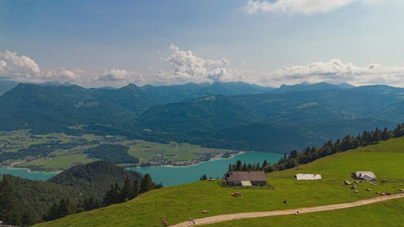 Výlet k hoře Schafberg s obytným campervanem