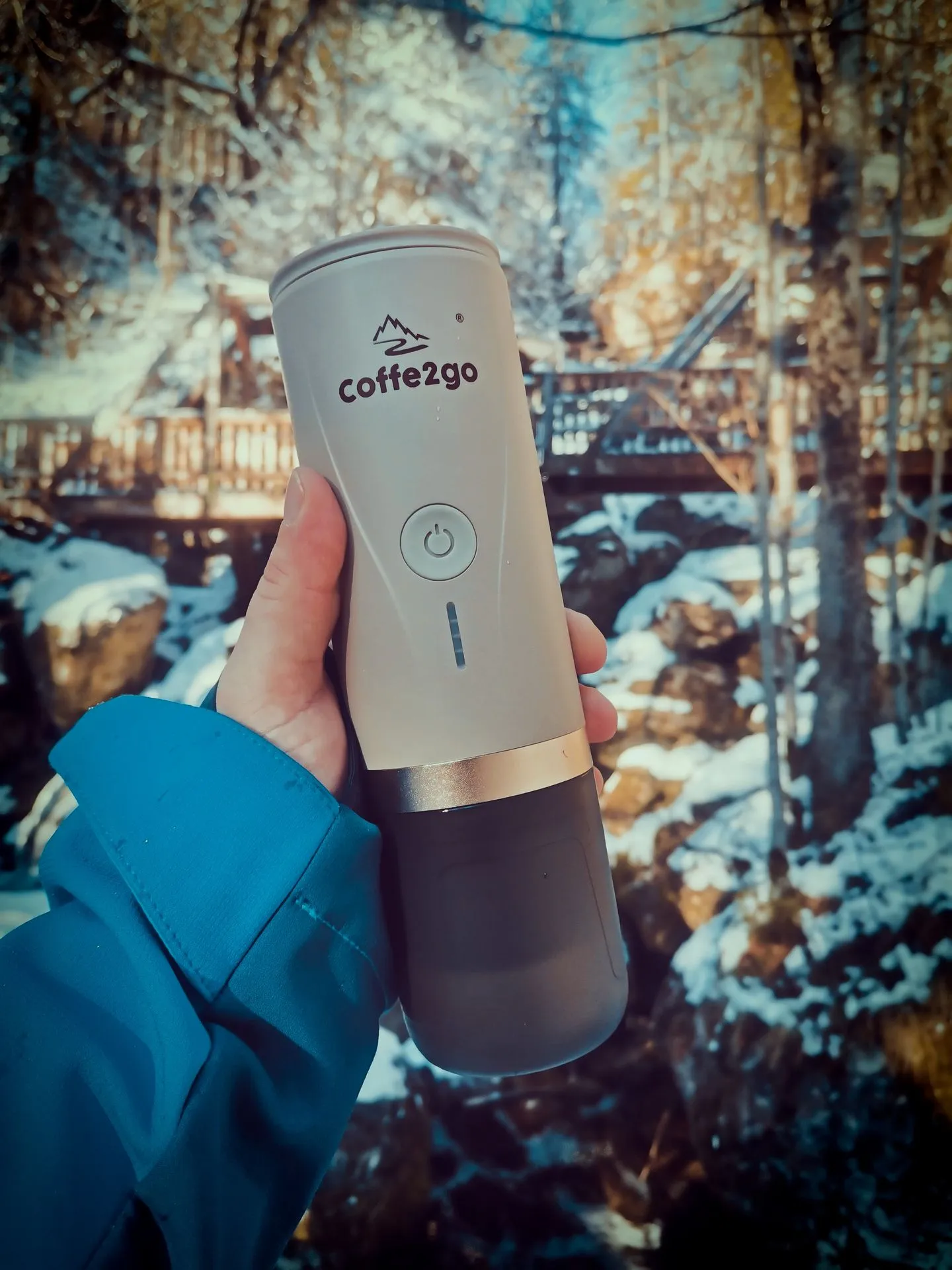 Cestovní přenosný kávovar MOKA GO COFFE2GO PCM90/v02 KHAKI (limitovaná barva) 2 Cestovny přenosný kávovar moka go khaki