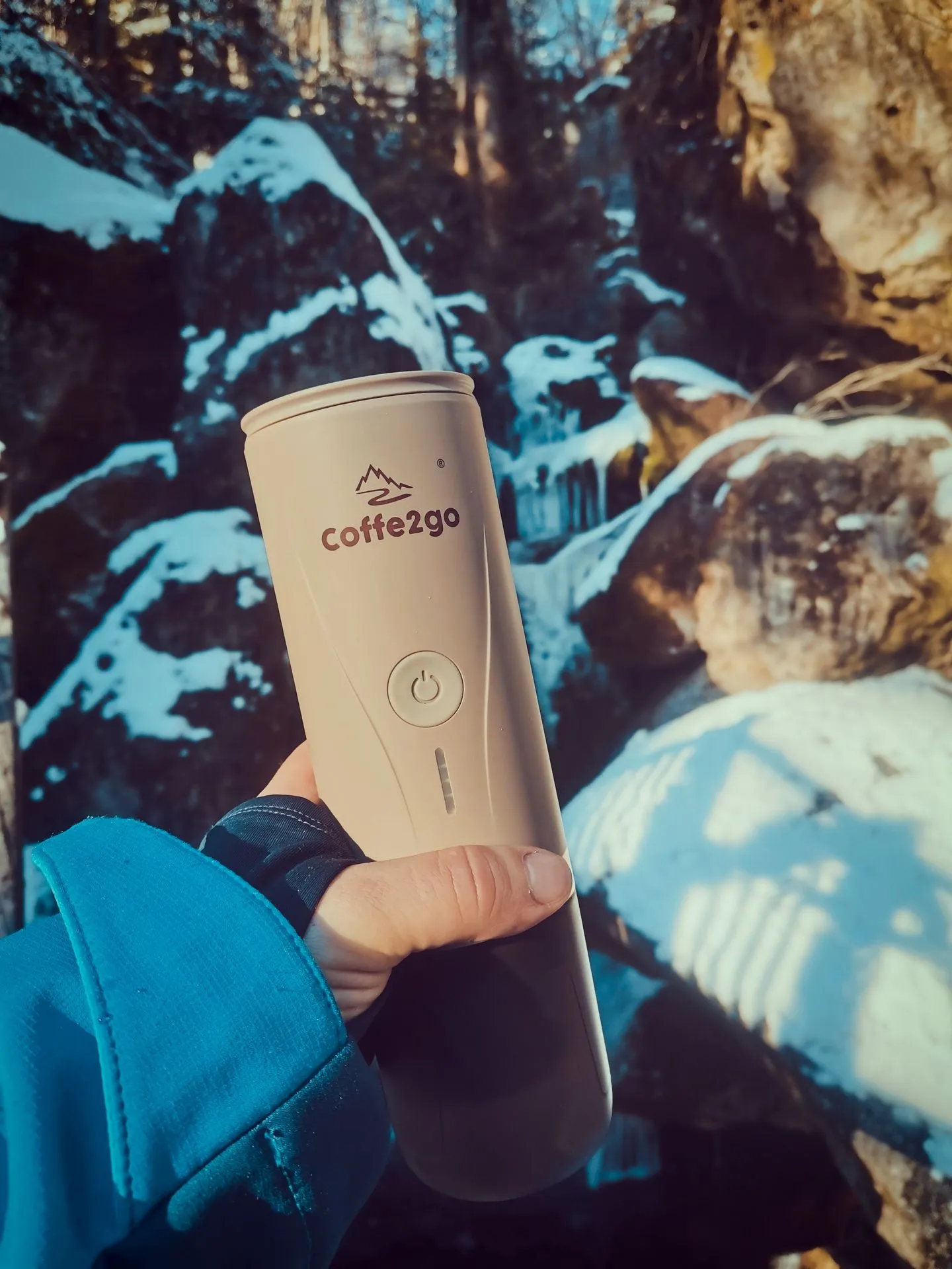 Cestovní přenosný kávovar MOKA GO COFFE2GO PCM90/v02 KHAKI (limitovaná barva) 4 Cestovny přenosný kávovar moka go khaki