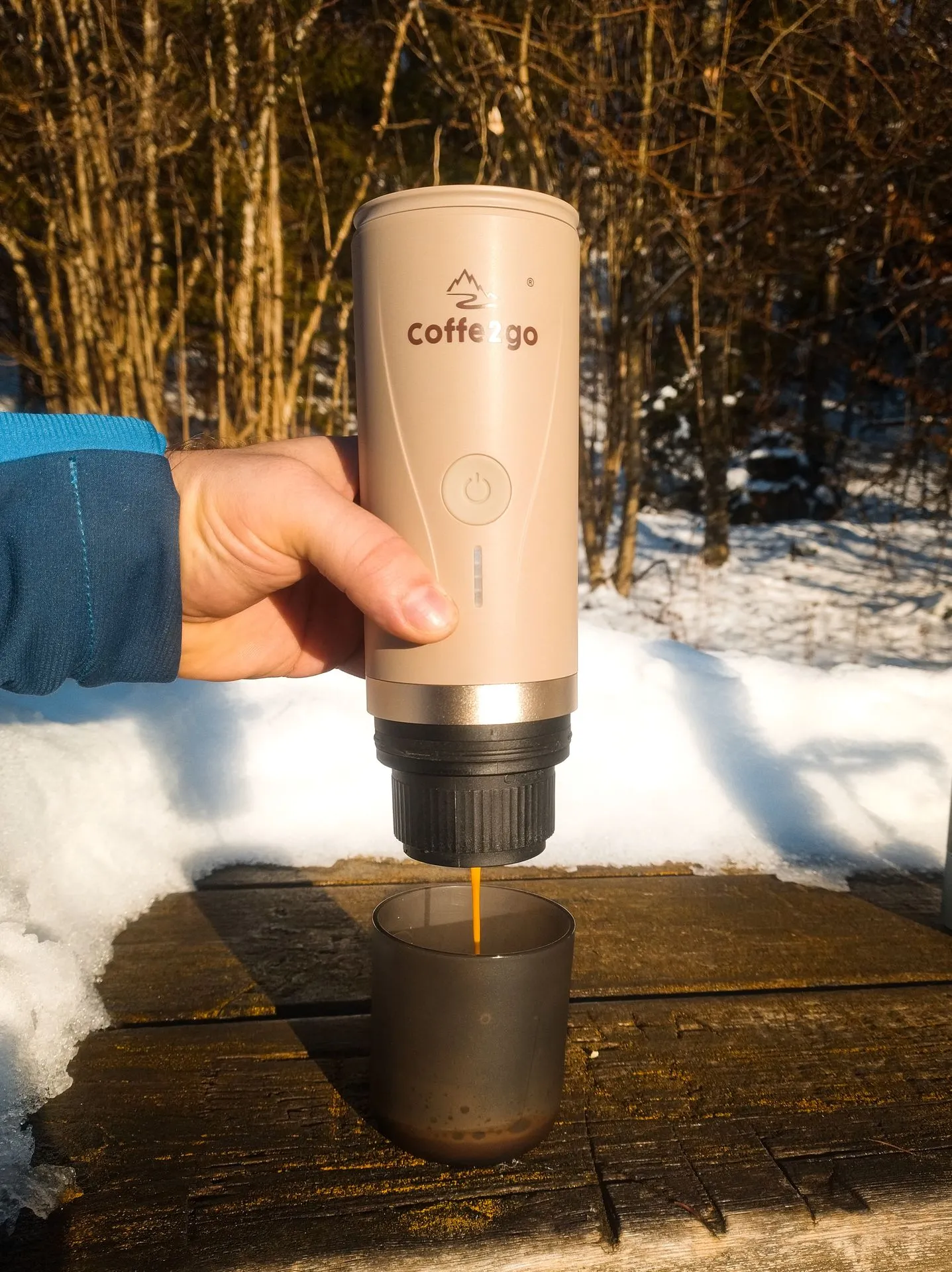 Cestovní přenosný kávovar MOKA GO COFFE2GO PCM90/v02 KHAKI (limitovaná barva) 10 Cestovny přenosný kávovar moka go khaki